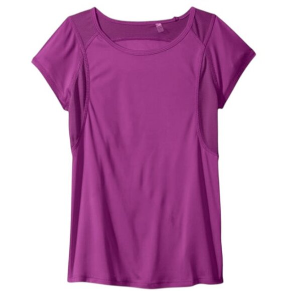 Danskin purple relay performance short sleeve Tee size XL NWT juniors 16-18 y/o - Picture 1 of 3